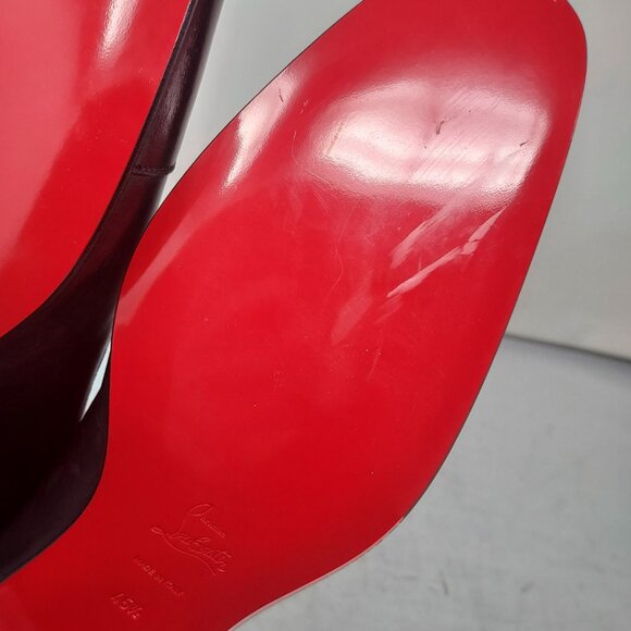 Christian Louboutin Greggo Black Lace-Up Leather Dress Shoe - Picture 12 of 13